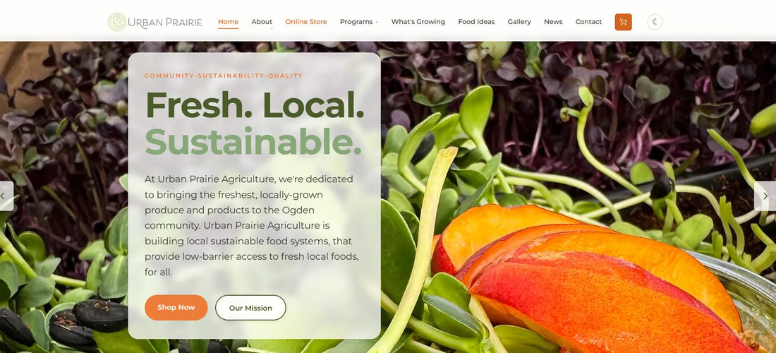 Urban Prairie New Website